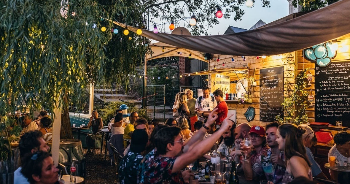 soirée dans une guinguette